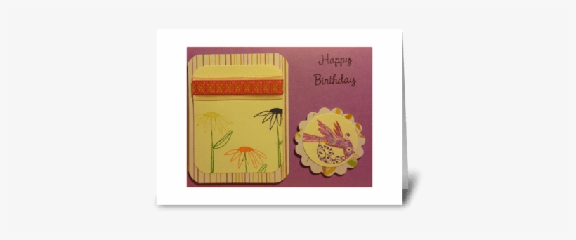 Happy B-day Greeting Card - Chrysanths, transparent png download