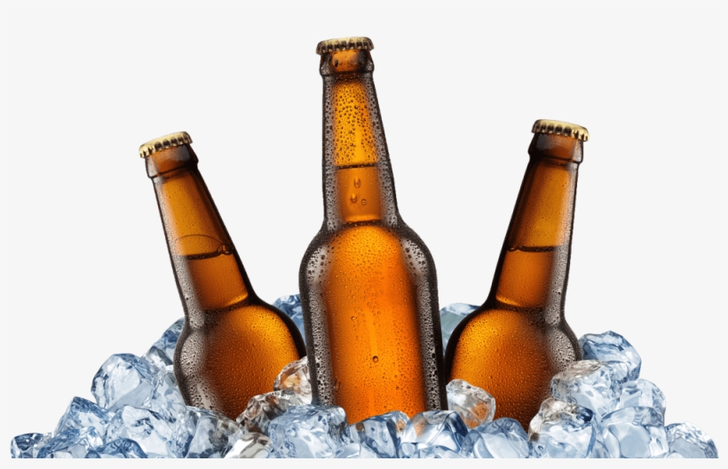 Old Stump Bottles On - Beer Bottle Ice, transparent png download