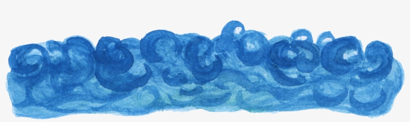 6 Watercolor Ocean Wave - Ocean Waves Illustration Transparent Png, transparent png download