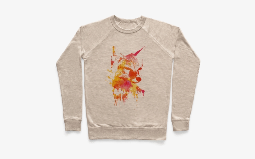 Watercolor Fox Pullover - Hot Dog Shirts, transparent png download