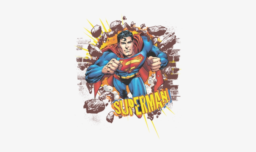 Superman Sorry About The Wall Men's Regular Fit T-shirt - Youth: Superman - Sorry About The Wall, transparent png download