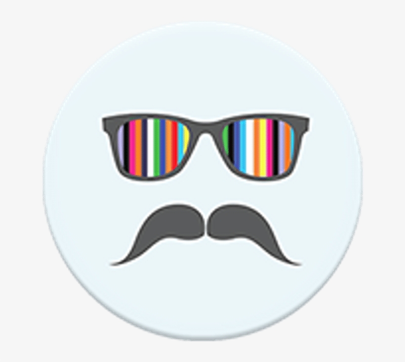 Popsockets Mustache Rainbow, transparent png download