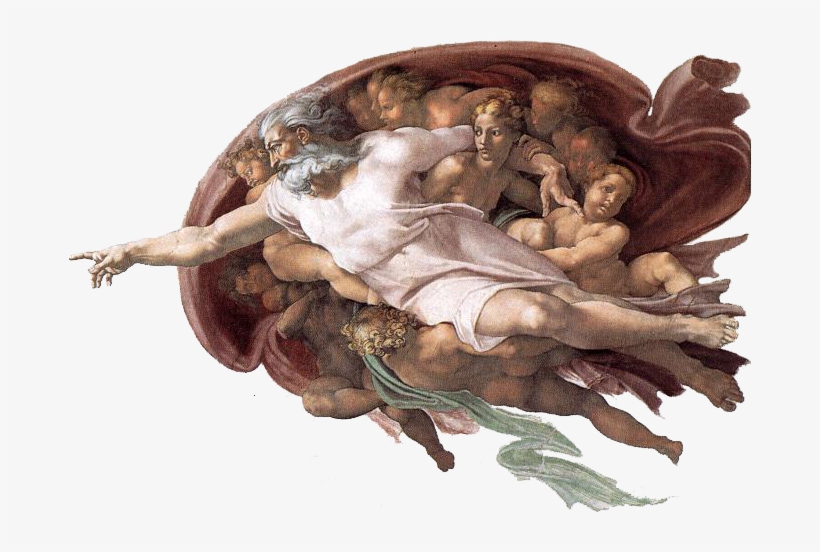 Michelangelo God - Sistine Chapel, transparent png download