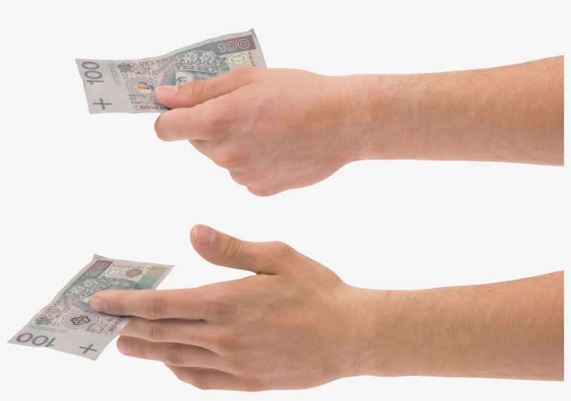 Hand Holding Money Png, transparent png download