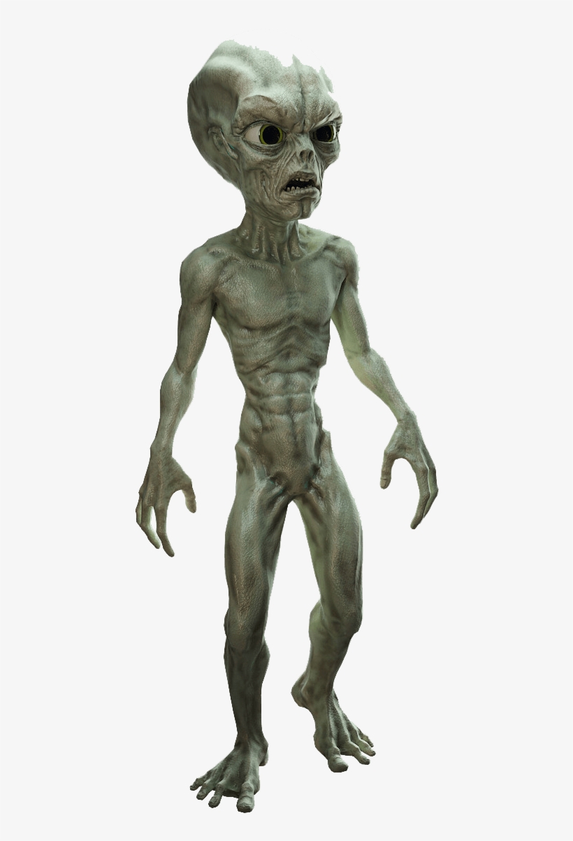 Alien Walking - Grey Alien Png, transparent png download