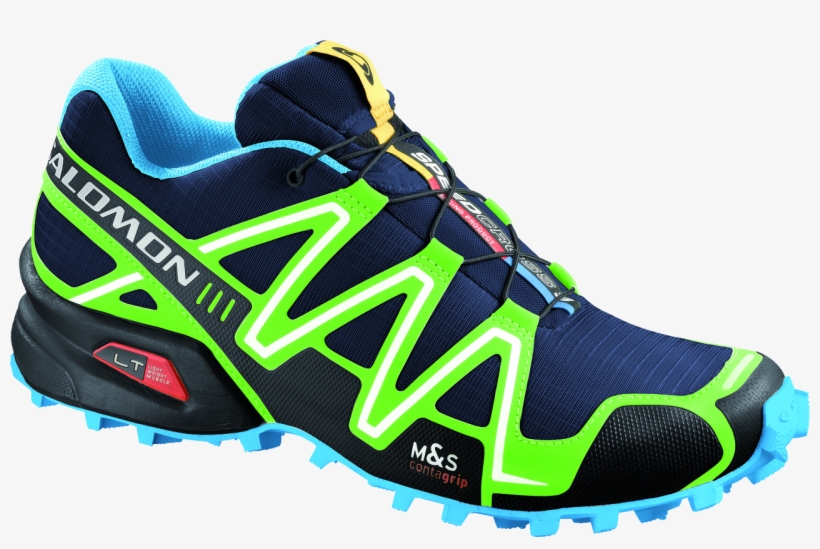 Running Shoes Png Image - Salomon Speedcross 3 Sneakers, transparent png download