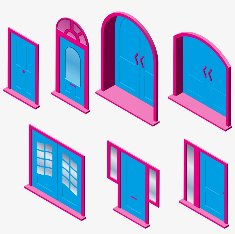 Window Door Building Computer Icons Gate - Clip Art, transparent png download