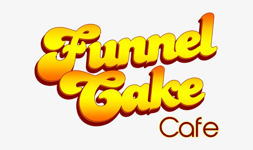 Black And White Caf Logo File Staggered - Funnel Cake Png, transparent png download