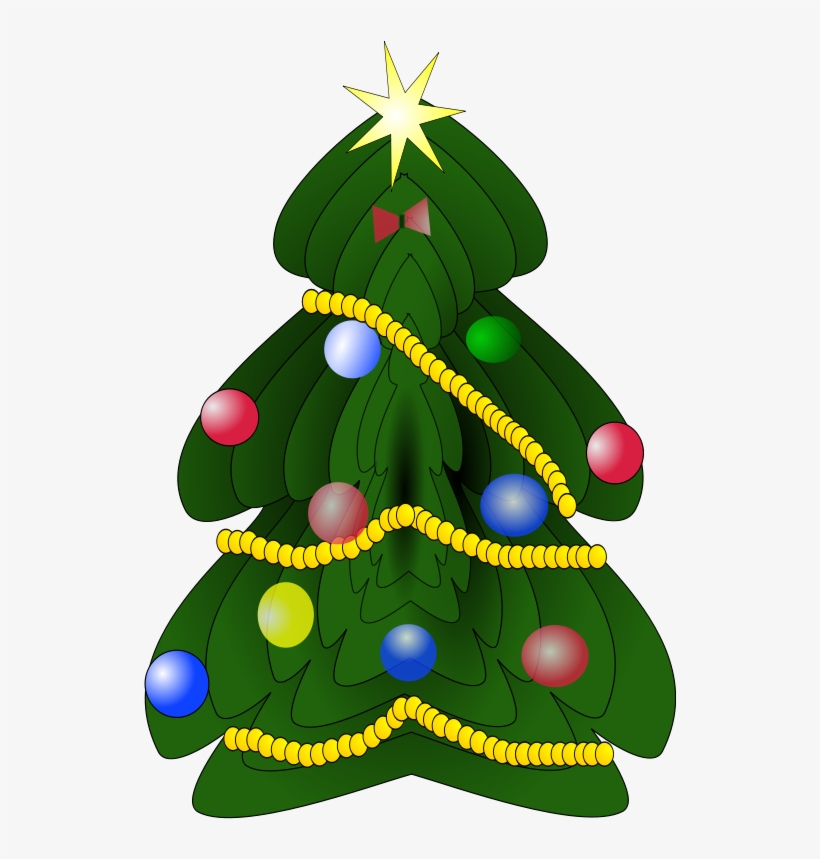Free Holiday Graphics Dark Green - Christmas Tree Clipart, transparent png download