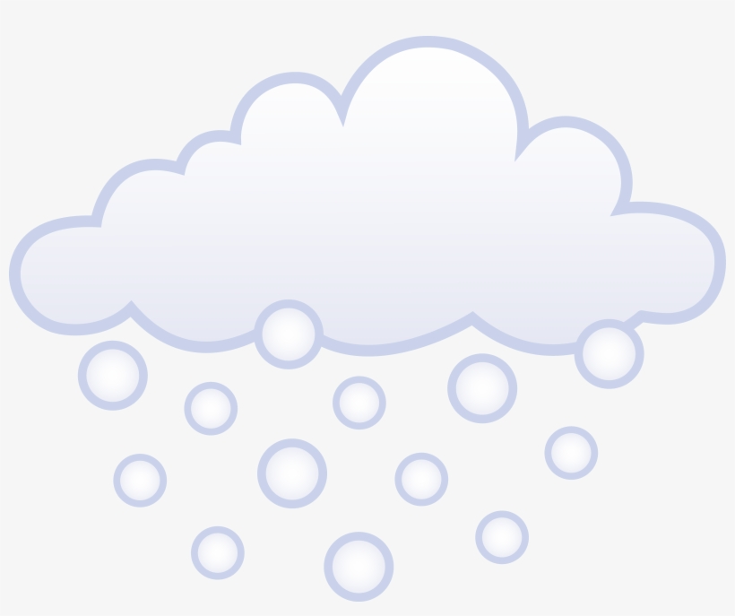 Cloud Snowflake Clipart, Explore Pictures - Snowing Symbol, transparent png download