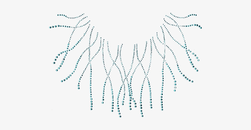 Aquamarine Strings Scoop Neckline - Illustration, transparent png download
