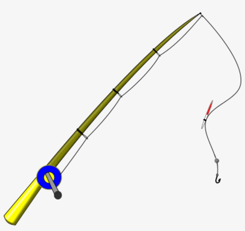 Fishing Pole Clipart Fishing Rod Image - Fishing Pole Clipart Transparent, transparent png download