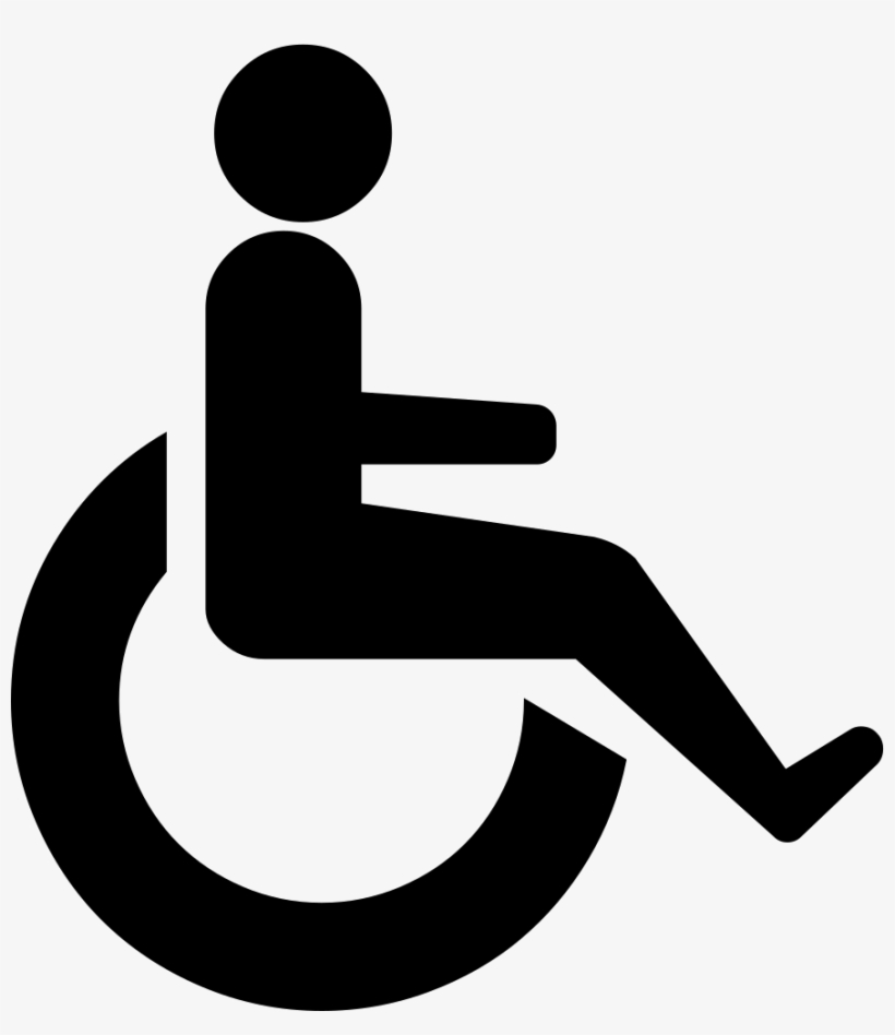 Person Wheelchair - - Free Powerpoint Person Shape Wheel Chair, transparent png download