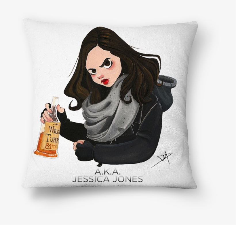 Almofada Jessica Jones De Danielle Piolina - Cushion, transparent png download