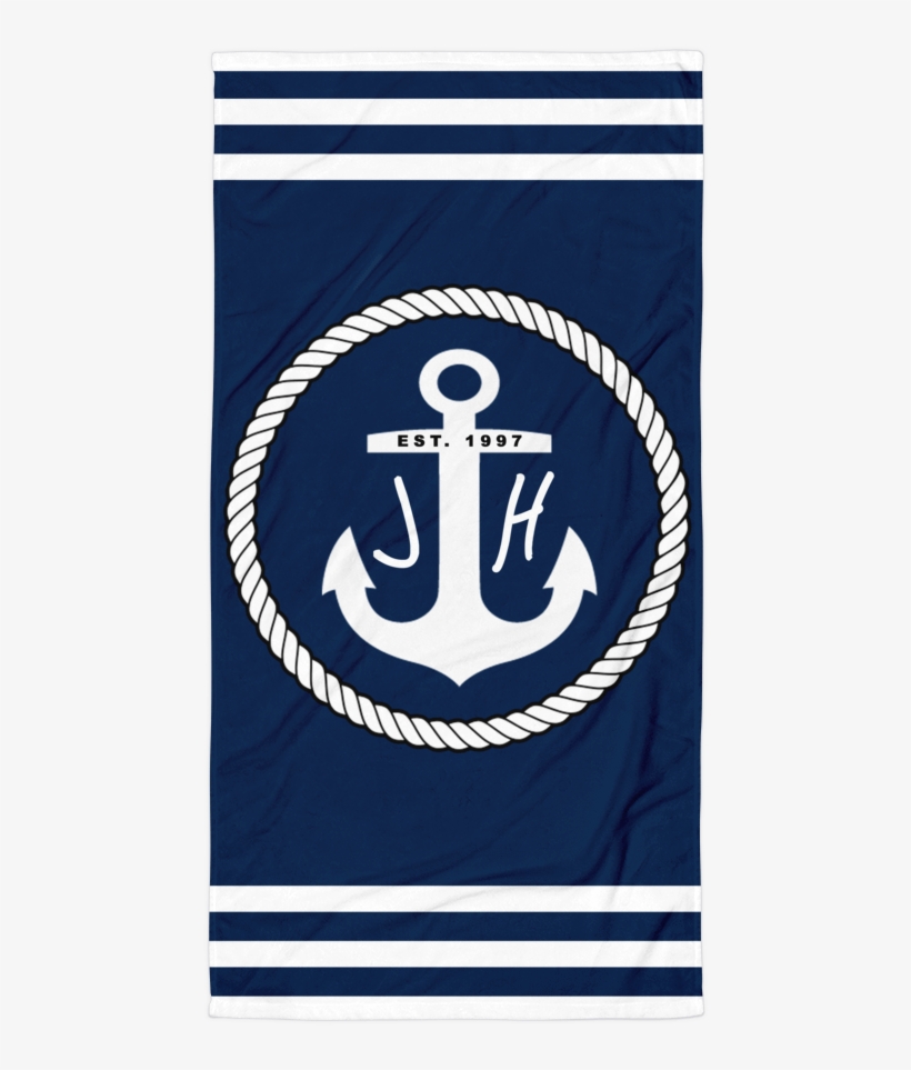 Nautical Beach Towel, transparent png download