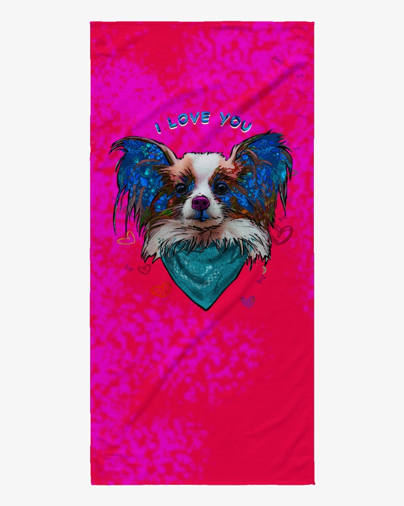 Papillon Beach Towel, transparent png download