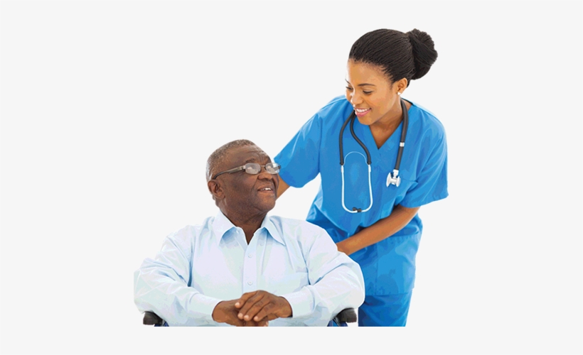 *waiting Periods Apply Nurse Talking To Man In A Wheelchair - Happy Nurse And Patient, transparent png download