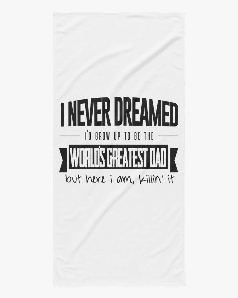 World's Greatest Dad Beach Towel - Parachuting, transparent png download