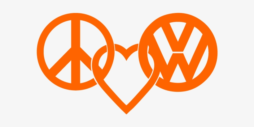 Image Transparent Stock Love Logo Decal Sticker In - Peace Love And Vw, transparent png download