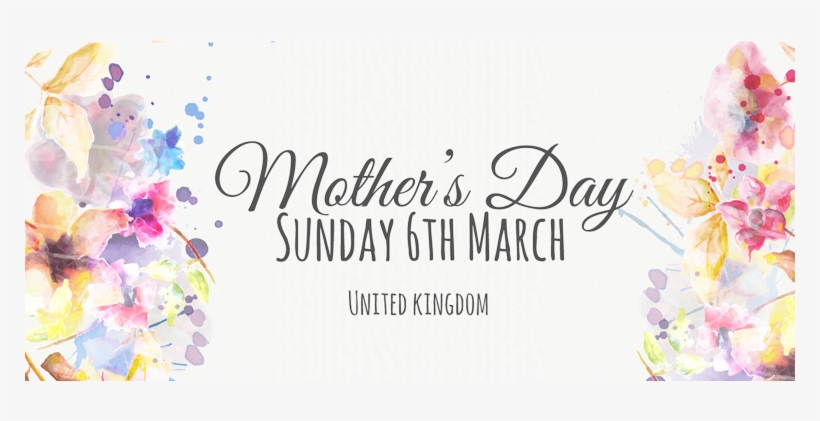 Mothers Day Banner - Floral Watercolor Note Cards, transparent png download