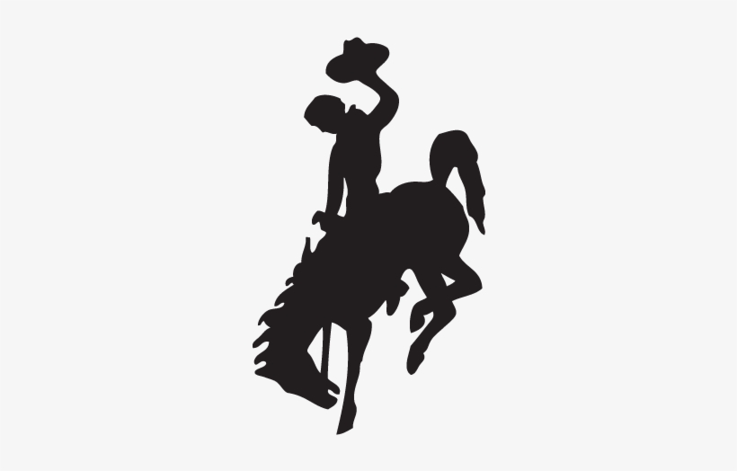 Horse Logo Cliparts - Wyoming Cowboy Logo Vector, transparent png download
