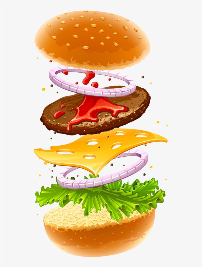 Comida, Frutas Bebidas Etc - Hamburger Png, transparent png download