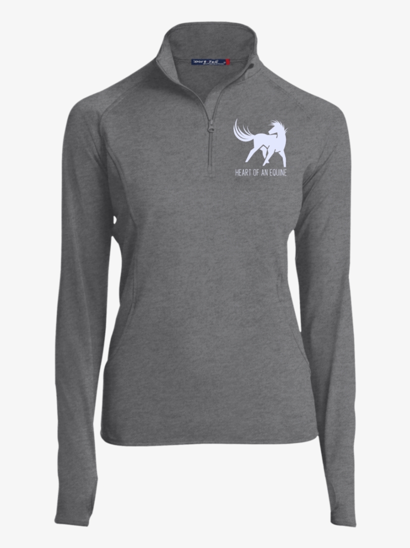 Horse Logo Quarter Zip Riding Pullover - Sweater, transparent png download