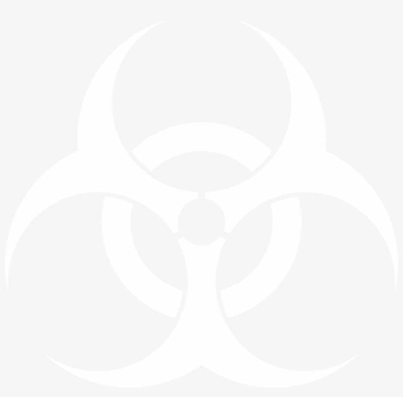 Biohazard Logo Black And White - White Photo For Instagram, transparent png download