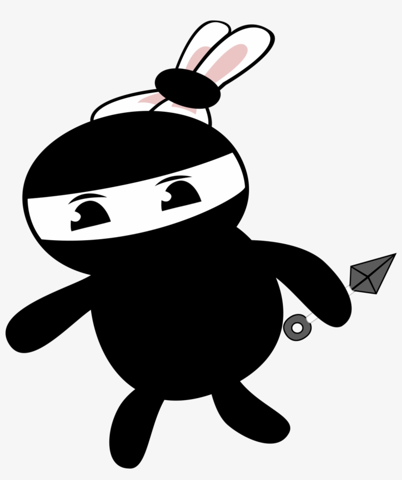 Bunny Clipart Ninja - Ninja Bunny Png, transparent png download