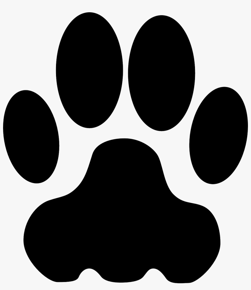 Print Clip Art Dog - Paw Clipart, transparent png download
