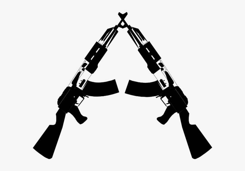 Crossed - Guns Black And White, transparent png download