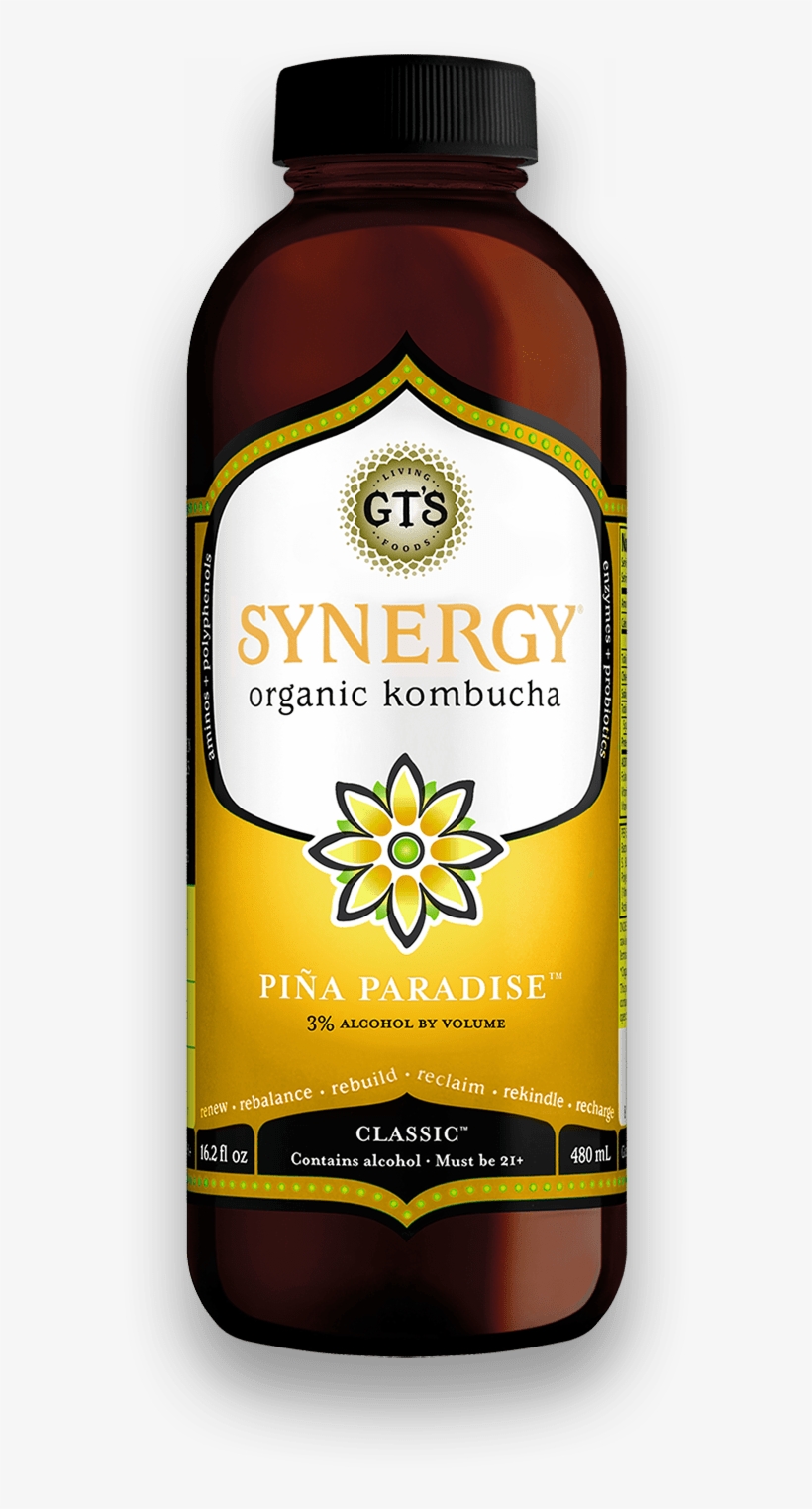 Piña Paradise - Gts Kombucha Pink Lady Basil, transparent png download