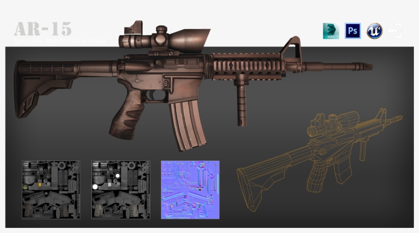 2,000 Tris Given / 2,000 Tris Used - Assault Rifle, transparent png download