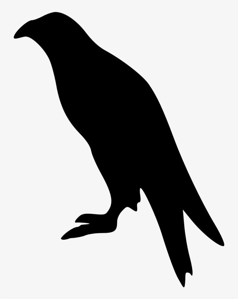 Sitting Eagle Silhouette, transparent png download