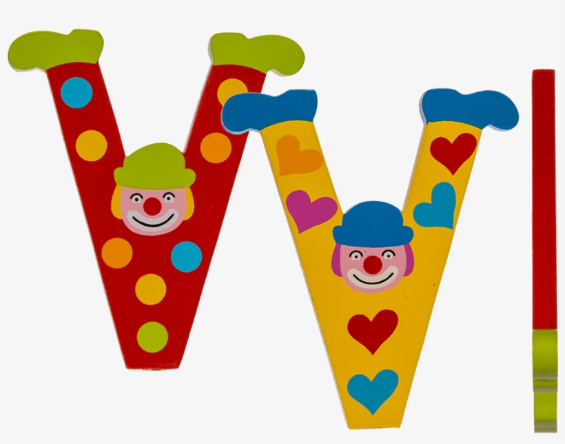 Tatiri Crazy Clown Letter V ((red) Spots), transparent png download