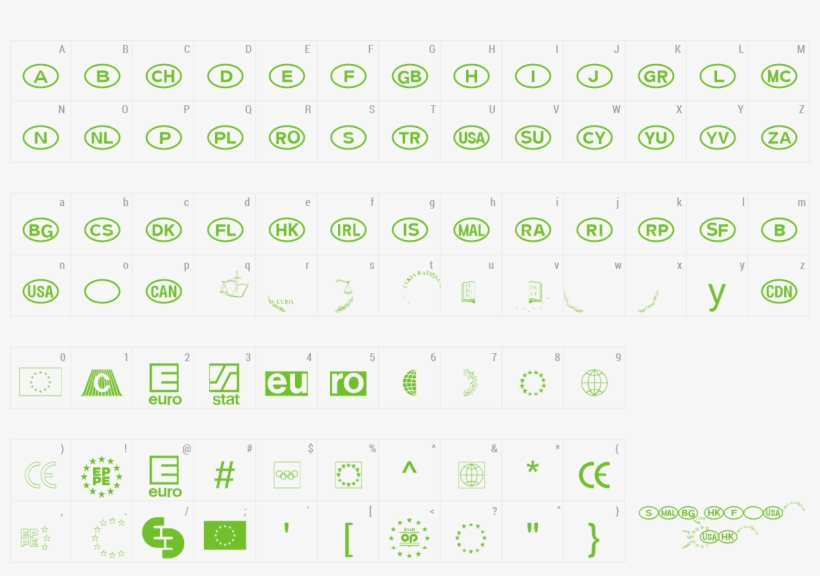 Font Eec Lh Pi Preview - Number, transparent png download