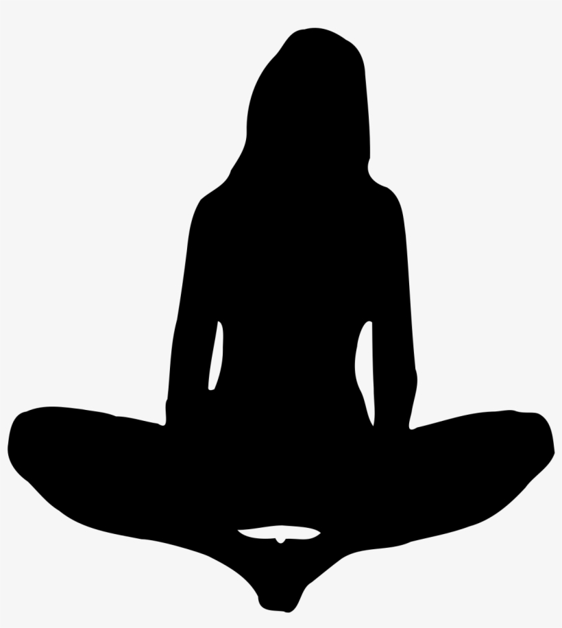 Clip Art Freeuse Collection Of Free Clogging Download - Woman Meditating Silhouette Png, transparent png download