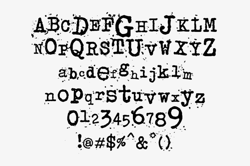 Typewriter Junkos Typewriter Example - Water, transparent png download