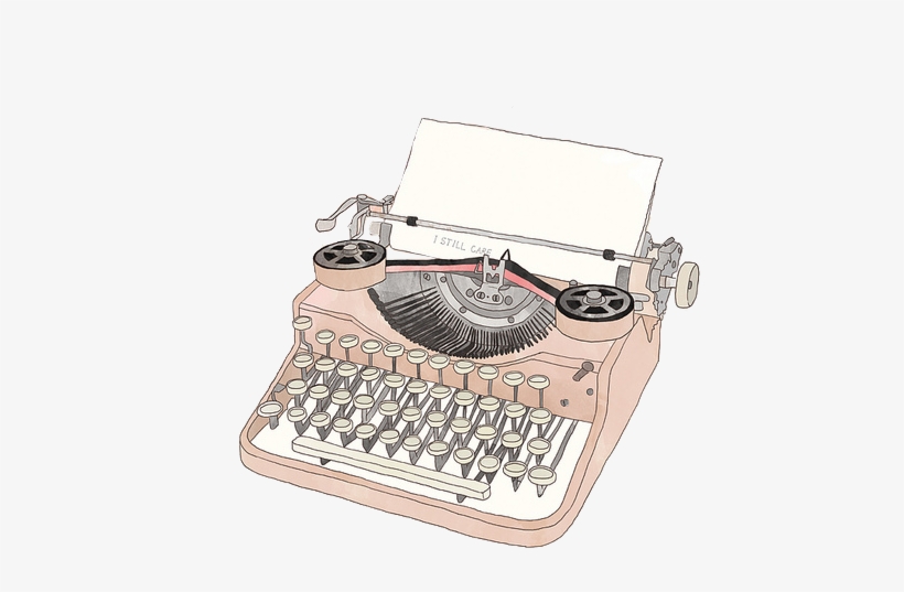Canal Liter Rio Lista De Leitura Para - Pink Typewriter Cartoon, transparent png download