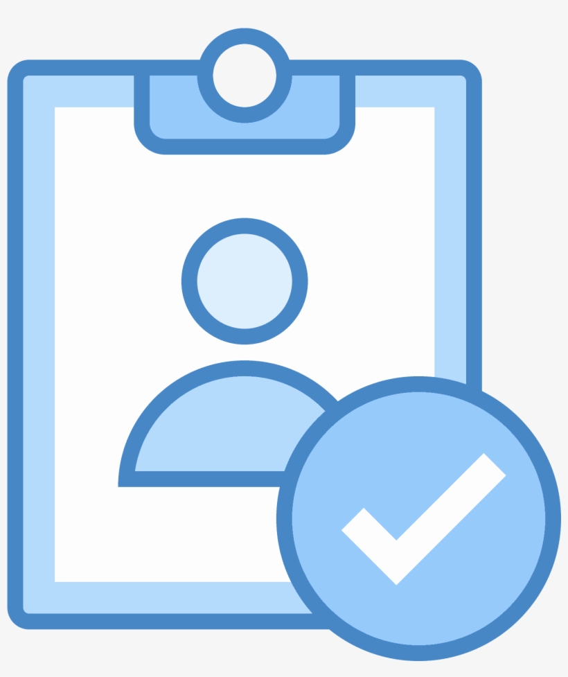 There Is A Rectangle With A Persons Outline On It - Id Verified Icon Png, transparent png download