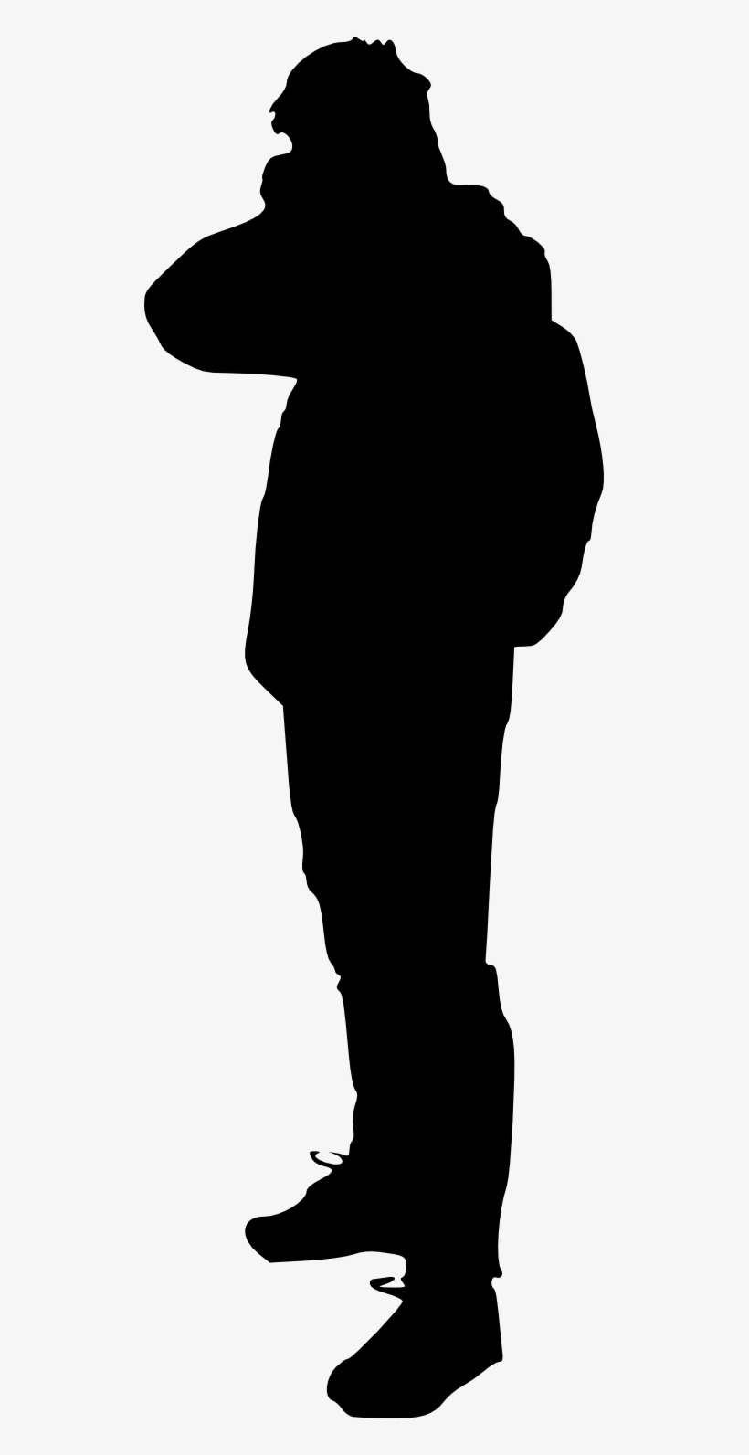 Free Download - Outline Of A Soldier, transparent png download