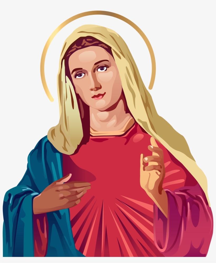 Blessed Virgin Mary Png Clip Art - Mama Mary Clipart Png, transparent png download