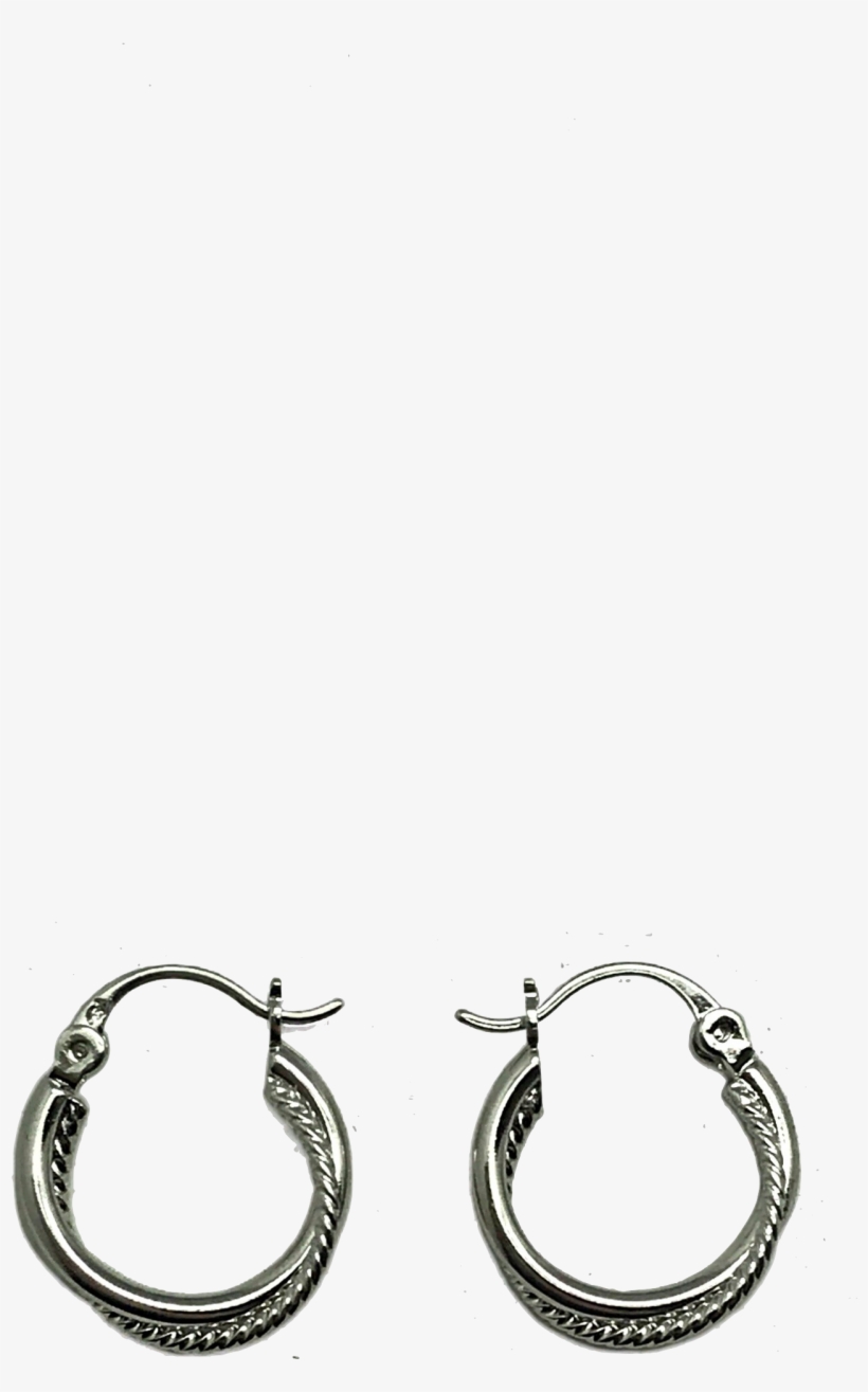 Olympia Hoops Silver - Earrings, transparent png download