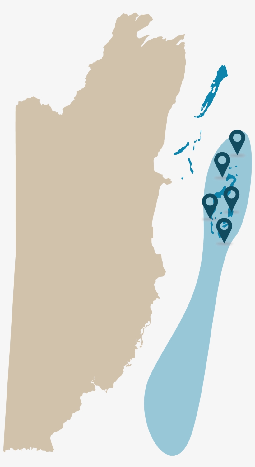 The Largest Reef System In The Northern Hemisphere - Belize Map Silhouette, transparent png download