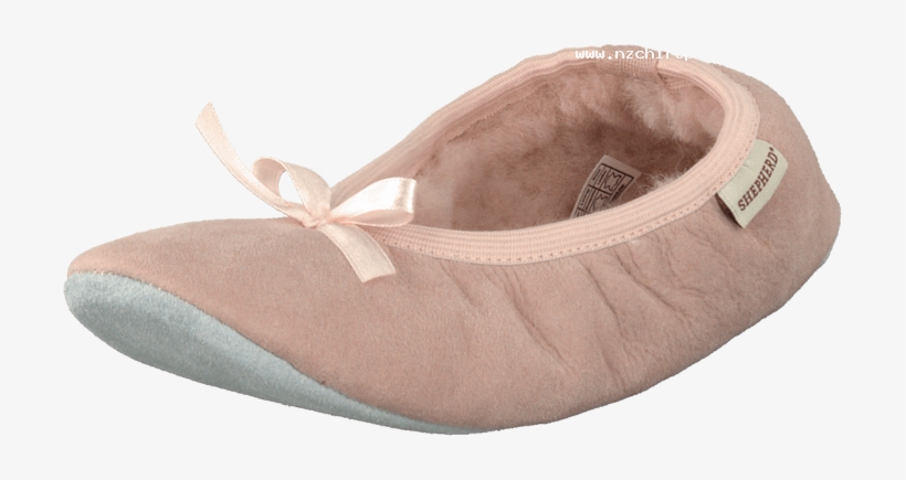Shepherd Saga Pink 02023-01 Womens Suede Leather Sandals - Women Lambskin Ballerina Pumps Shepherd, transparent png download