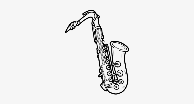 Saxofon Tenor Dibujo, transparent png download