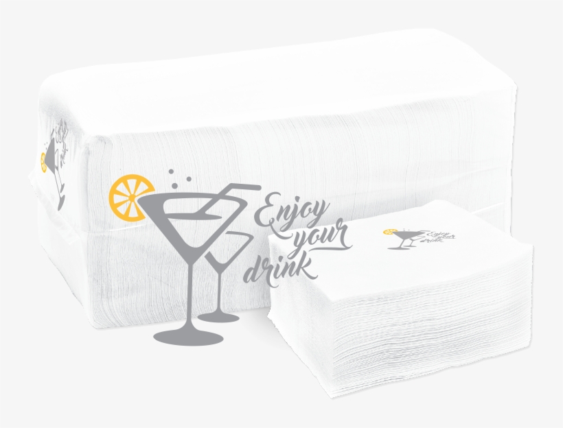 Napkins Primasoft Coctail Special, Enjoy Your Drink, - Drink, transparent png download