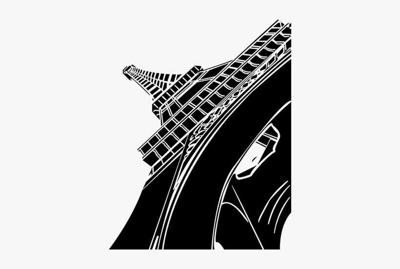 Vinilo Decorativo Torre Eiffel Perspectiva - Torre Eiffel Perspectiva Png, transparent png download