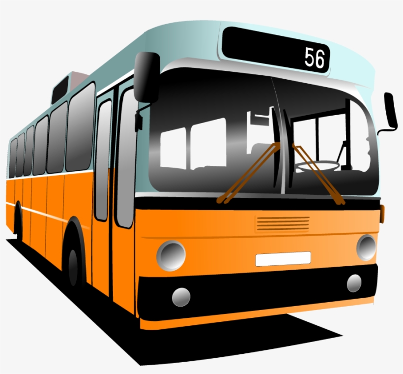 Bus Car Clipart - Bus Vector, transparent png download
