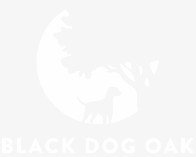 Black Dog Oak Logo - Black And White Family Tree Vector, transparent png download